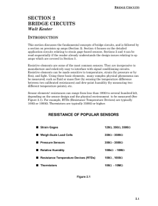 SECTION 2 BRIDGE CIRCUITS Walt Kester I