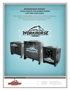 WORKHORSE SERIES  YOUR CHOICE FOR HORSE POWER FOR THE LONG HAUL.