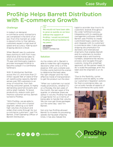 ProShip Helps Barrett Distribution with E-commerce Growth Case Study Challenge