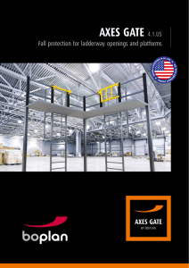 AXES GATE 4.1.US Fall protection for ladderway openings and platforms