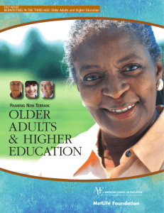 OLDER ADULTS &amp; HIGHER EDUCATION