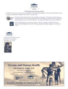 The	Planet	Ocean	Seminar	Series