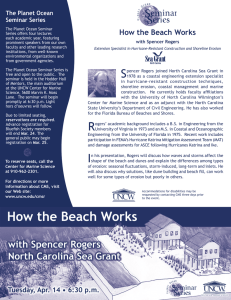 How the Beach Works The Planet Ocean Seminar Series with Spencer Rogers