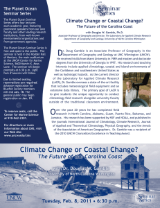Climate Change or Coastal Change? The Planet Ocean Seminar Series