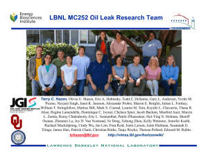 LBNL MC252 Oil Leak Research Team