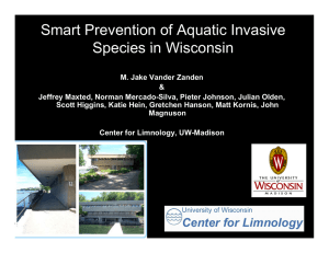 Smart Prevention of Aquatic Invasive Species in Wisconsin