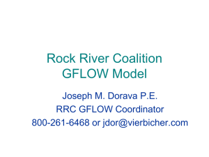 Rock River Coalition GFLOW Model Joseph M. Dorava P.E. RRC GFLOW Coordinator