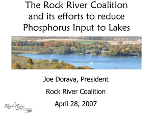 The Rock River Coalition and its efforts to reduce Joe Dorava, President