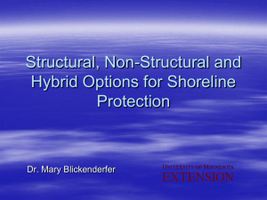 Structural, Non-Structural and Hybrid Options for Shoreline Protection Dr. Mary Blickenderfer