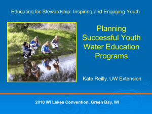 Planning Successful Youth Water Education Programs