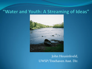 Water and youth: a streaming of ideas PowerPoint