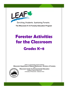 Forester Activities for the Classroom Grades K–8