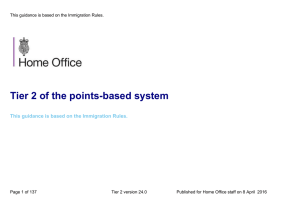 Tier 2 of the points-based system