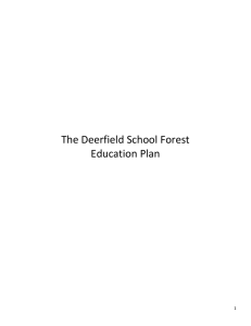 The Deerfield School Forest Education Plan 1
