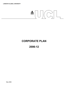 CORPORATE PLAN 2006-12 May 2006