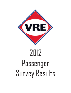 2012 Passenger Survey Results