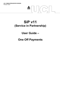 SiP v11  (Service in Partnership) –