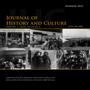 JHC Journal of History and Culture