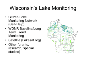 Wisconsin’s Lake Monitoring
