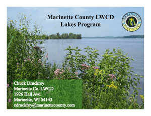Marinette County LWCD Lakes Program