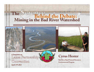 Cyrus Hester Bad River Band Natural Resources Environmental Program