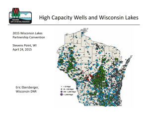 High Capacity Wells and Wisconsin Lakes