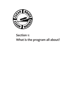 Section 1: What is the program all about?
