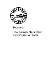 Section 3: How do inspectors share their inspection data?