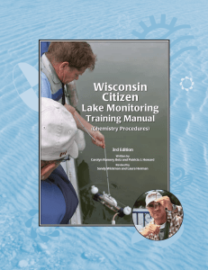 Wisconsin Citizen Lake Monitoring Training Manual