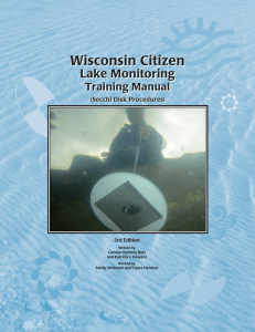 Wisconsin Citizen Lake Monitoring Training Manual (Secchi Disk Procedures)