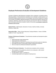 Employee Performance Evaluation &amp; Development Guidelines