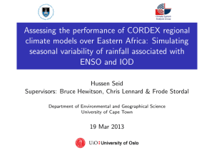 Assessing the performance of CORDEX regional
