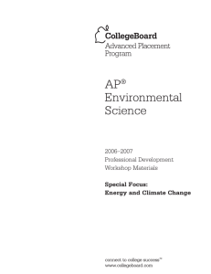 AP  Environmental Science