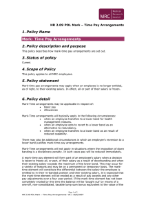1. Policy Name 2. Policy description and purpose 3. Status of policy