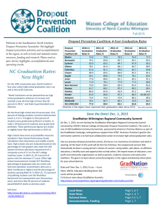 Dropout Prevention Coalition: 4-Year Graduation Rates
