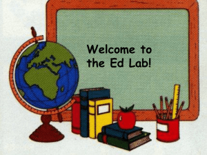 Welcome to the Ed Lab!
