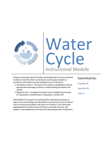 Water Cycle  Instructional Module