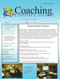 Coaching connections Research Speaks Conference