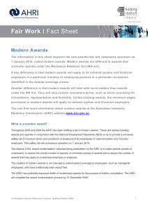 Fair Work | Modern Awards