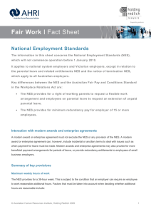 Fair Work | National Employment Standards