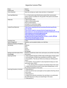 Aquarius Lesson Plan