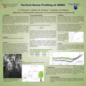 Vertical Ozone Profiling at UMBS