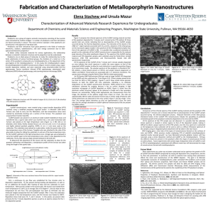 Fabrication and Characterization of Metalloporphyrin Nanostructures Elena Stachew and Ursula Mazur