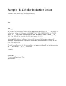 Sample	‐	J1	Scholar	Invitation	Letter