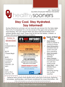 Stay Cool. Stay Hydrated. Say Informed!