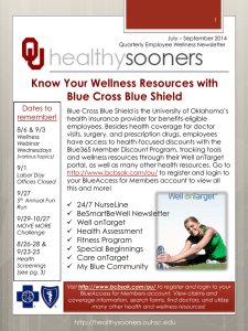 Know Your Wellness Resources with Blue Cross Blue Shield Dates to remember!