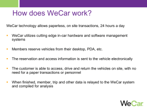 How does WeCar work?