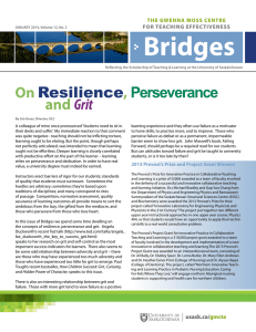 Bridges THE GWENNA MOSS CENTRE FOR TEACHING EFFECTIVENESS