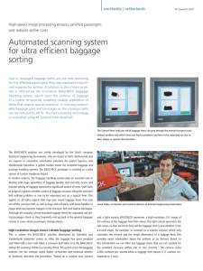 Automated scanning system for ultra efficient baggage sorting