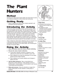 The Plant Hunters Method